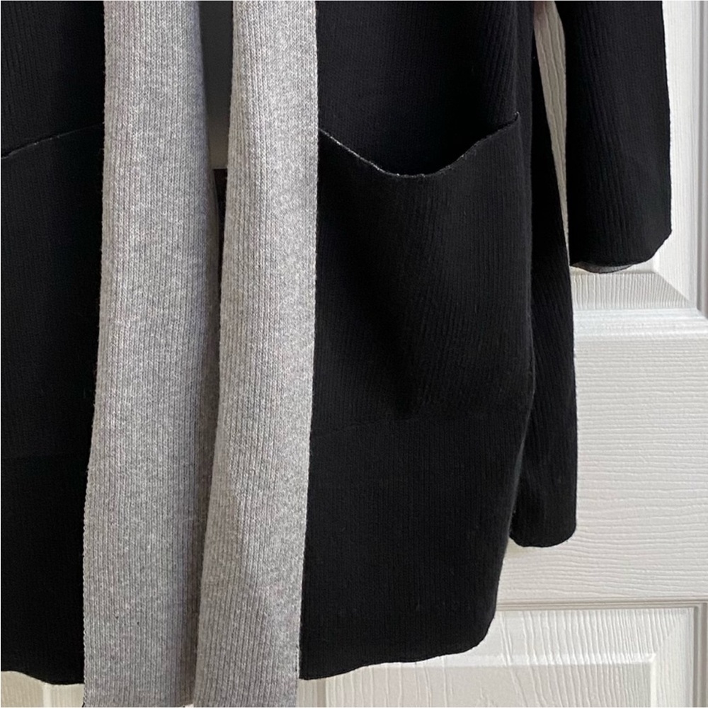 Eileen Fisher Sweater Cardigan Peruvian Cotton Blend Long Shawl Collar Small - Picture 8 of 16